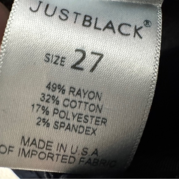 Just Black Flare Jeggings | Pull-On Stretch | Size 27 - Picture 5 of 6
